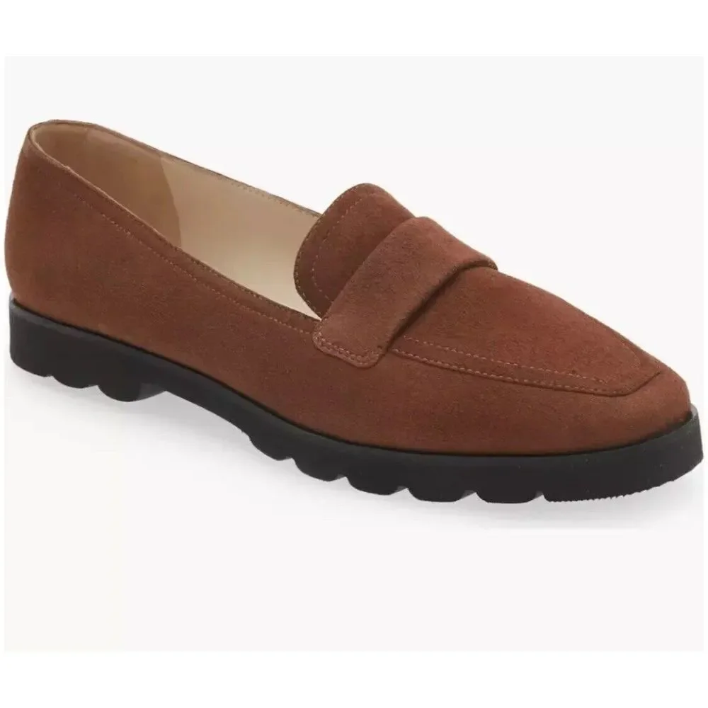 Amalfi‎ by Rangoni Giuliano Loafer Italy made Castagno Cashmere brown Size 8.5 W